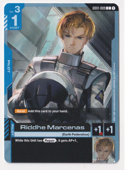 Riddhe Marcenas : GD01-089 NEWTYPE RISING - Gundam TCG Single Card