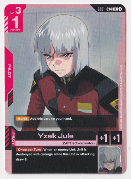 Yzak Jule : GD01-094 NEWTYPE RISING - Gundam TCG Single Card