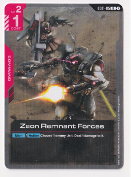 Zeon Remnant Forces : GD01-115 NEWTYPE RISING - Gundam TCG Single Card