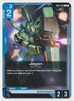 Jegan : GD01-016 NEWTYPE RISING - Gundam TCG Single Card