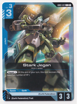 Stark Jegan : GD01-017 NEWTYPE RISING - Gundam TCG Single Card