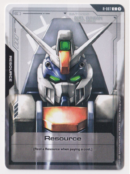 Resource : R-007 NEWTYPE RISING - Gundam TCG Single Card