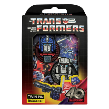 Transformers 40th Anniversary Twin Set of Pin Badges