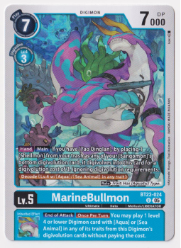 MarineBullmon : BT22-024 CYBER EDEN - Digimon Card Game Single Card