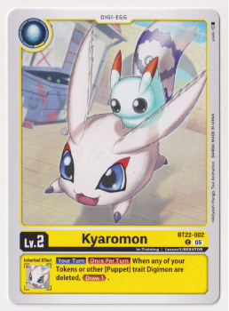 Kyaromon : BT22-002 CYBER EDEN - Digimon Card Game Single Card