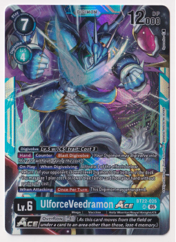 UlforceVeedramon ACE : BT22-025 CYBER EDEN - Digimon Card Game Single Card