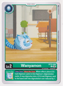 Wanyamon : BT22-004 CYBER EDEN - Digimon Card Game Single Card