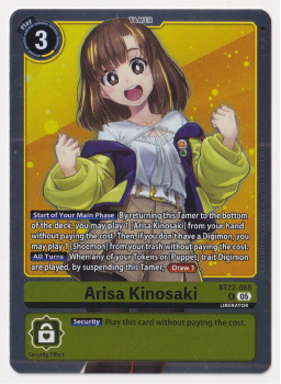 Arisa Kinosaki : BT22-088 CYBER EDEN - Digimon Card Game Single Card