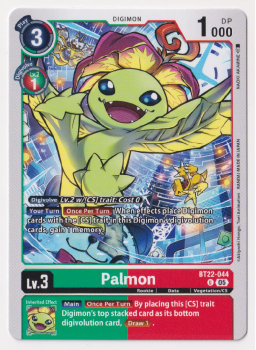 Palmon : BT22-044 CYBER EDEN - Digimon Card Game Single Card