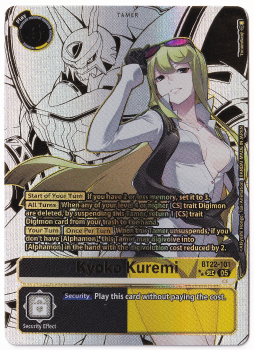 Kyoko Kuremi (ALTERNATIVE ART) : BT22-101 CYBER EDEN - Digimon Card Game Single Card
