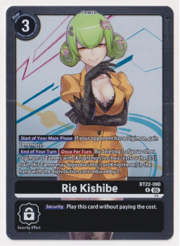 Rie Kishibe : BT22-090 CYBER EDEN - Digimon Card Game Single Card