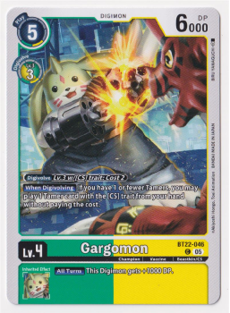 Gargomon : BT22-046 CYBER EDEN - Digimon Card Game Single Card