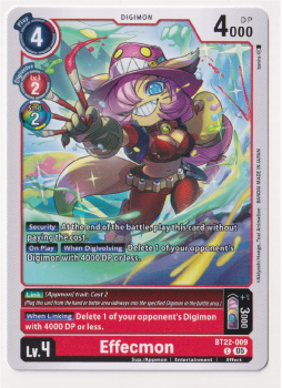 Effecmon : BT22-009 CYBER EDEN - Digimon Card Game Single Card