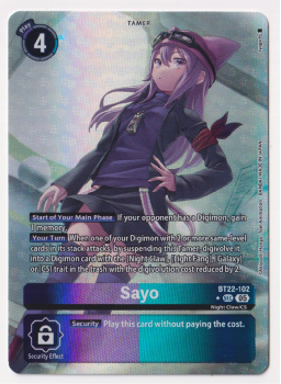 Sayo (ALTERNATIVE ART) : BT22-102 CYBER EDEN - Digimon Card Game Single Card