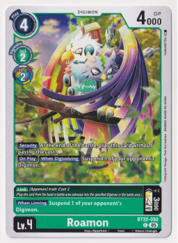Roamon : BT22-050 CYBER EDEN - Digimon Card Game Single Card
