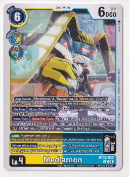 Mediamon : BT22-033 CYBER EDEN - Digimon Card Game Single Card