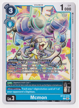 Mcmon : BT22-016 CYBER EDEN - Digimon Card Game Single Card