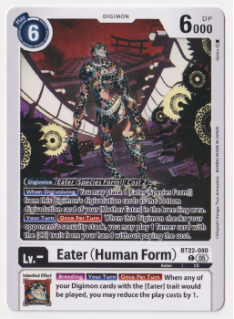 Eater (Human Form) : BT22-080 CYBER EDEN - Digimon Card Game Single Card
