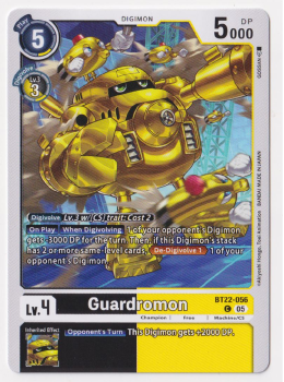 Guardromon : BT22-056 CYBER EDEN - Digimon Card Game Single Card