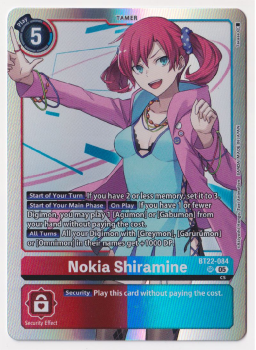 Nokia Shiramine : BT22-084 CYBER EDEN - Digimon Card Game Single Card