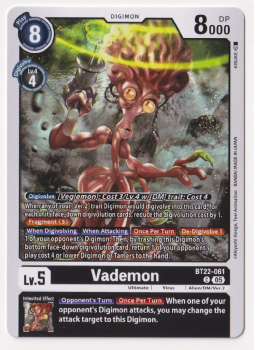 Vademon : BT22-061 CYBER EDEN - Digimon Card Game Single Card