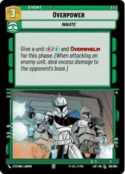 Overpower single card from Star Wars Unlimited