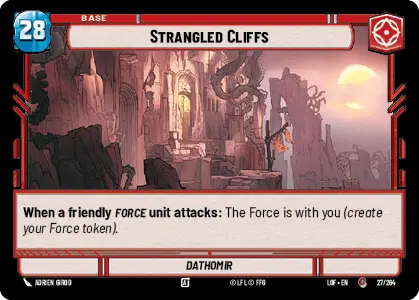 Strangled Cliffs - Dathomir single card from Star Wars Unlimited