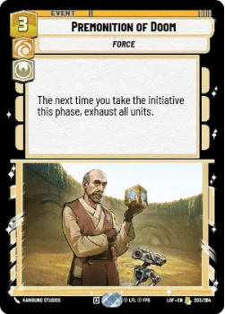 Premonition of Doom single card from Star Wars Unlimited