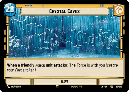 Crystal Caves - Ilum single card from Star Wars Unlimited
