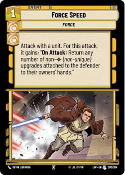 Force Speed single card from Star Wars Unlimited