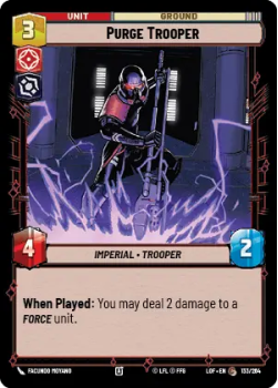 Purge Trooper single card from Star Wars Unlimited