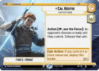 Cal Kestis - I Can't Keep Hiding (HYPERSPACE) : 279 LEGENDS OF THE FORCE - Star Wars Unlimited Single Card