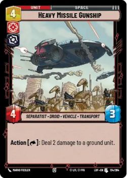Heavy Missile Gunship single card from Star Wars Unlimited