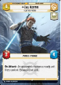 Cal Kestis - I Can't Keep Hiding (HYPERSPACE) : 279 LEGENDS OF THE FORCE - Star Wars Unlimited Single Card - Image 2