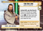 Qui-Gon Jinn - Student of the Living Force (HYPERSPACE) : 280 LEGENDS OF THE FORCE - Star Wars Unlimited Single Card