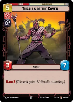 Thralls of the Coven single card from Star Wars Unlimited