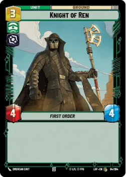 Knight of Ren single card from Star Wars Unlimited