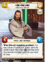 Qui-Gon Jinn - Student of the Living Force (HYPERSPACE) : 280 LEGENDS OF THE FORCE - Star Wars Unlimited Single Card - Image 2