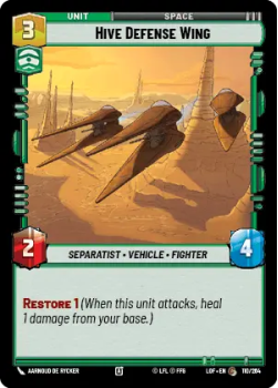 Hive Defense Wing single card from Star Wars Unlimited