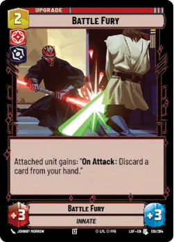 Battle Fury single card from Star Wars Unlimited