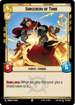 Sorcerers of Tund single card from Star Wars Unlimited