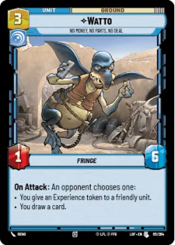 Watto single card from Star Wars Unlimited