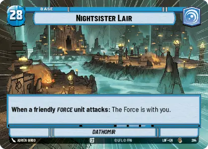 Nightsister Lair - Dathomir (HYPERSPACE) single card from Star Wars Unlimited
