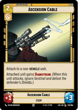 Ascension Cable single card from Star Wars Unlimited