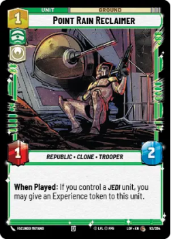 Point Rain Reclaimer single card from Star Wars Unlimited
