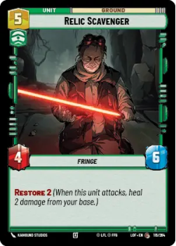 Relic Scavenger single card from Star Wars Unlimited