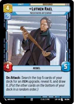 Luthen Rael - Masquerading Antiquarian single card from Star Wars Unlimited