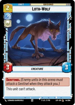Loth-Wolf single card from Star Wars Unlimited