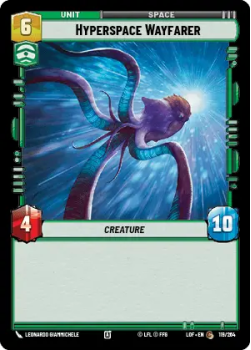 Hyperspace Wayfarer single card from Star Wars Unlimited