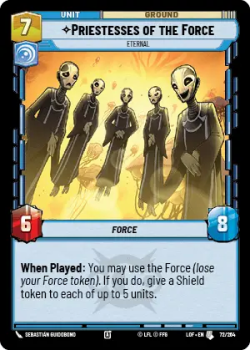 Priestesses of the Force - Eternal single card from Star Wars Unlimited